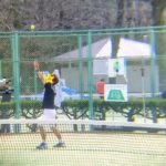 新進テニストーナメント本選…初の初戦突破