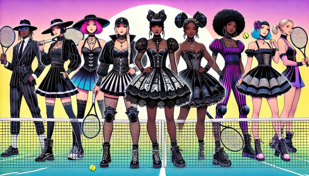 大坂なおみ、全米オープンで「ゴスロリ」風ウェア披露！サブカルチャーがインスピレーション
